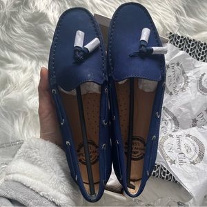 Size 6 Driver Club Blue Suede Mocassins